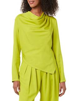 TEREA Bluse für Damen, Cataleya Asymmetrisch Drapierter Ausschnitt, Citronelle, Größe 4XL Große Größen von TEREA