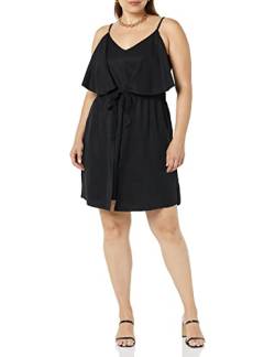 TEREA Elise Minikleid für Damen, doppellagig, Schwarz, Größe XL von TEREA