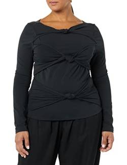 TEREA Oberteil für Damen, Primrose Geknotete Vorderseite, Schwarz, Größe XL von TEREA