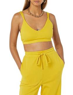 TEREA Yara Bralette für Damen, mit Schnürung hinten, Lemon Curry, Größe S von TEREA