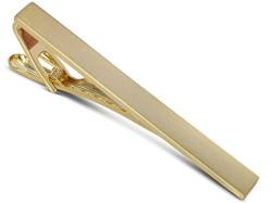 TEROON Krawattenklammer/Krawattennadel matt vergoldet Gravur geeignet von TEROON