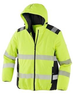 TERRAX WORKWEAR Herren Arbeitsjacke wattiert (DE/NL/SE/PL, Alphanumerisch, 4XL, Regular, Regular, gelb/schwarz) von TERRAX WORKWEAR