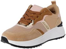 TERRE DE MARINS Damen Shamarok Sneaker, beige, 39 EU von TERRE DE MARINS