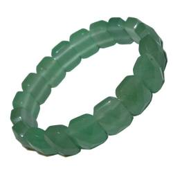 1 Stück Aventurin grün Armband facettiert schönes Edelsteinarmband ein echter Hingucker elastisch aufgezogen.(2549) von TESTEL