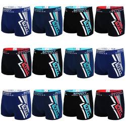 TEXEMP 4er-12er Pack Herren Boxershorts Unterwäsche Baumwolle Unterhose Boxer Shorts Box 92-2XL 12er Pack von TEXEMP