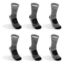 TEXEMP 6 Paar Thermo Socken Damen & Herren Warme Wintersocken Dicke Wandersocken 35-38 (Nr. 161) von TEXEMP