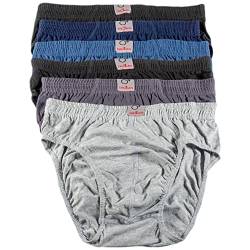 TEXEMP 6er, 12er Pack Herren Slips Unterhosen Männer Feinripp Unterwäsche aus 100% Baumwolle - M 6 Stück von TEXEMP