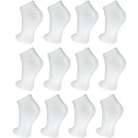 TEXEMP Kurzsocken 12 bis 60 Paar Sneaker Socken Herren Damen Weiß Baumwolle Freizeit (36-Paar) Strapazierfähig von TEXEMP