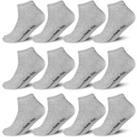 TEXEMP Sneakersocken 12 Paar Sneaker Socken Baumwolle Herren Damen Sport Kurz Füßlinge (Packung) Langlebig & Robust von TEXEMP