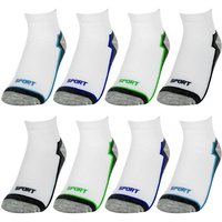 TEXEMP Sneakersocken 12 bis 36 Paar Sneaker Socken Herren Damen Mehrfarbig Baumwolle Sport (Packung, 12-Paar) von TEXEMP