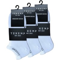 TEXEMP Sneakersocken 15 Paar Snekaer Socken Herren & Damen Baumwolle Sport Freizeit Kurz (Packung, 15-Paar) Langlebig & Robust von TEXEMP