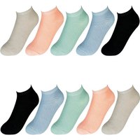 TEXEMP Sneakersocken 20 Paar Damen Sneaker Socken Füßlinge Sport Baumwolle Freizeit Kurz (Packung, 20 Paar) Strapazierfähig von TEXEMP