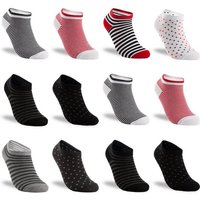 TEXEMP Sneakersocken 6, 12, 18 Paar Damen Sneaker Socken Kinder Baumwolle Freizeit Sport (Packung, 18-Paar) 90% Baumwolle von TEXEMP