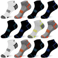 TEXEMP Sneakersocken 6, 12, 18 Paar Sneaker Socken Herren & Damen Baumwolle Mehrfarbig Kurz (Packung, 18-Paar) Atmungsaktiv & Hautfreundlich von TEXEMP