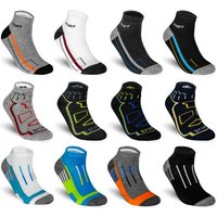 TEXEMP Sneakersocken 6, 12, 18 Paar Sneaker Socken Herren & Damen Mehrfarbig Baumwolle (Packung, 18-Paar) Robust & Langlebig von TEXEMP