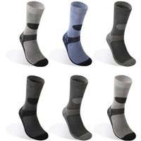 TEXEMP Thermosocken 6 Paar Thermo Socken Herren Damen Wintersocken Warme Dicke Strümpfe (6-Paar) Wärmend - Mit Innenfrottee von TEXEMP