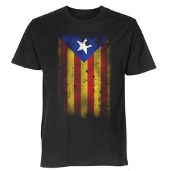 Katalonien T-Shirt Shirt Polo (DE/NL/SE/PL, Alphanumerisch, XXL, Regular, Regular, Schwarz) von TEXHA