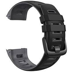 TEXUM Silikon-Uhrenarmband für Garmin Instinct Watch Ersatzarmband für Instinct Tide/Esports/Solar/taktisches Armband (Farbe: Schwarzgrau, Größe: Instinct Tactical) von TEXUM