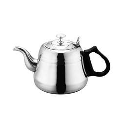 1,5 L Edelstahl Praktische Haushalts Teekanne Wasserkocher Kochgeschirr mit Anti-Verbrühungen Griff Haushalt Küche Tee Wasserkocher von TEmkin