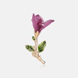 Rhododendron-Blumen-Brosche, Atmosphären-Brosche, Anstecknadel, Geschenkbox, Geschenk, Damenkleid, Mantel, Zubehör (A, wie das Bild zeigt) von TEmkin