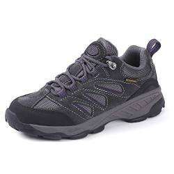 TFO Damen Trekking & Wanderschuhe Atmungsaktive Walkingschuhe Sport Outdoor Schuhe mit Gedämpfter Sohle, Hellgrau, 37.5 EU von TFO