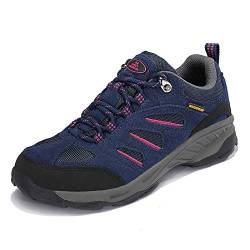 TFO Damen Trekking & Wanderschuhe Atmungsaktive Walkingschuhe Sport Outdoor Schuhe mit Gedämpfter Sohle, Violett Blau, 37 EU von TFO