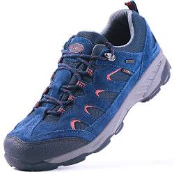 TFO Herren Trekking & Wanderschuhe Wasserabweisende und Atmungsaktive Outdoor Schuhe mit Rutschfester Sohle (Blau,44.5) von TFO