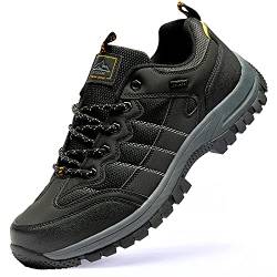 TFO Wanderschuhe Männer Wandern Sneakers Starker Griff Langlebig Stable Bequem für Outdoor Trekking und Laufen (Schwarz, 45) von TFO