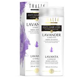 Thalia Lavendel & Salbei Shampoo 300 ml – für fettige Haare, tiefe Haarpflege, verringert Haarausfall, reduziert Schuppen, Naturkosmetik ohne Parabene von THALIA