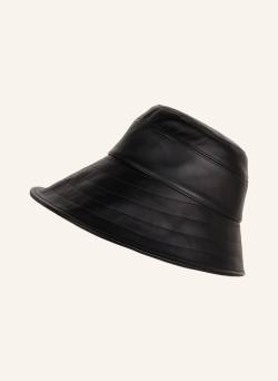 The Attico Bucket-Hat Aus Leder schwarz von THE ATTICO