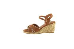 THE DIVINE FACTORY Damen Vaiana Sandale mit Absatz, Camel, 37 EU von THE DIVINE FACTORY