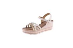 THE DIVINE FACTORY Damen Valentia Sandale mit Absatz, beige, 39 EU von THE DIVINE FACTORY