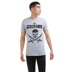 The Goonies Herren Flagge T-Shirt, grau, L von THE GOONIES
