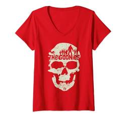 The Goonies Skull Map T-Shirt mit V-Ausschnitt von THE GOONIES