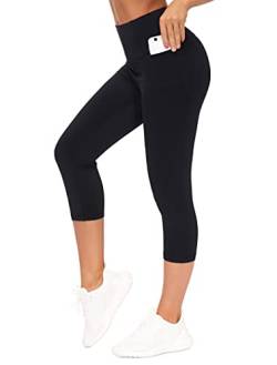 THE GYM PEOPLE Damen Sport Leggings, High Waist Leggings mit Bauchkontrolle, Lange Sporthose Fitnesshose Yoga Leggings für Damen Laufen, Wandern von THE GYM PEOPLE