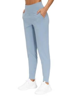 The Gym People Damen Jogginghose Leichte Athletic Leggings Tapered Lounge Hose für Workout, Yoga, Laufen, Denim Blau, S von THE GYM PEOPLE