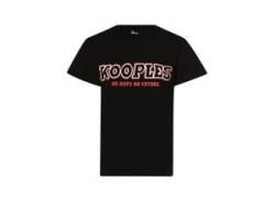 The Kooples T-Shirt Damen Baumwolle Rundhals, schwarz von THE KOOPLES