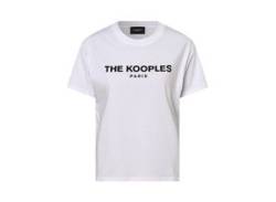 The Kooples T-Shirt Damen Baumwolle Rundhals bedruckt, weiß von THE KOOPLES