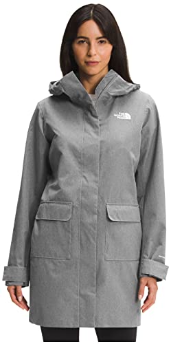 THE NORTH FACE Damen City Breeze Regenparka II (Standard und Übergröße), TNF Medium Grey Heather, S von THE NORTH FACE