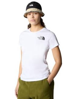 THE NORTH FACE - Damen Half Dome T-Shirt - Slim Fit T-Shirt Kurzarm - TNF White, M von THE NORTH FACE