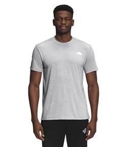 The North Face Herren T-Shirt Wander Short Sleeve Tee, Meld Grey Heather, Groß von THE NORTH FACE