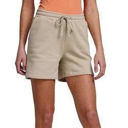THEJOGGCONCEPT JCSafine Damen Shorts Sweatshorts Sporthose Yoga Kurze Hose mit Kordeln Regular Fit, Größe:2XL, Farbe:Doeskin (151308) von THEJOGGCONCEPT