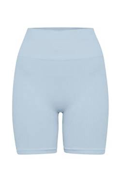 THEJOGGCONCEPT JCSahana Damen Shorts Leggings Sporthose Yoga Kurze Hose elastisch Slim Fit High Waist, Größe:S/M, Farbe:Cashmere Blue (144115) von THEJOGGCONCEPT