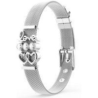 THIORA Charm-Armband Set Charmband Collection (Mesh Armband mit Charms, inkl. der im Hauptbild gezeigten Charms), Armband Set mit Anhängern von THIORA