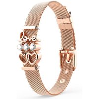 THIORA Charm-Armband Set Charmband Collection (Mesh Armband mit Charms, inkl. der im Hauptbild gezeigten Charms), Armband Set mit Anhängern von THIORA