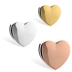 THIORA Charmband Charms | 'Heartbeat' Anhänger | Heartbeat Premium Charm | Mesh Armband Charm (Rosegold) von THIORA