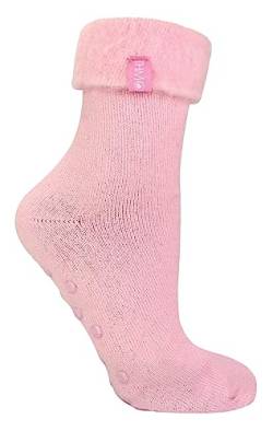 THMO Kuschelsocken Damen Weich Flauschig Bettsocken | Fleece Thermosocken ABS für Damen (37-42, Rosa) von THMO