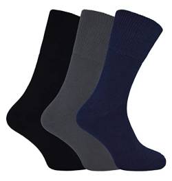 THMO Thermo Socken Bambus für Winter Herren und Damen | Warm Schwarz Thermosocken (37-42, Black Navy Grey) von THMO