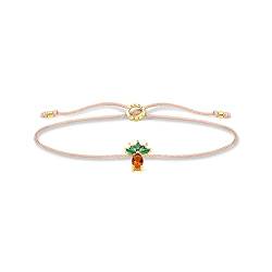 THOMAS SABO Damen Armband Gold Little Secret Ananas 925 Sterlingsilber LS129-472-7-L20V von THOMAS SABO