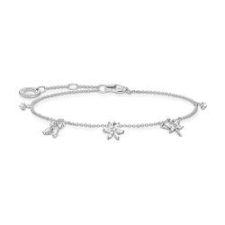 THOMAS SABO Damen Armband Schmetterling Steine weiß 925 Sterling Silber A2027-051-14 von THOMAS SABO